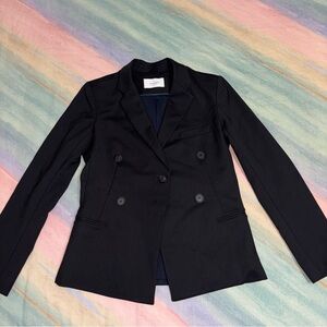 Argent Women's size 10 Black Double Breasted Blazer Jacket